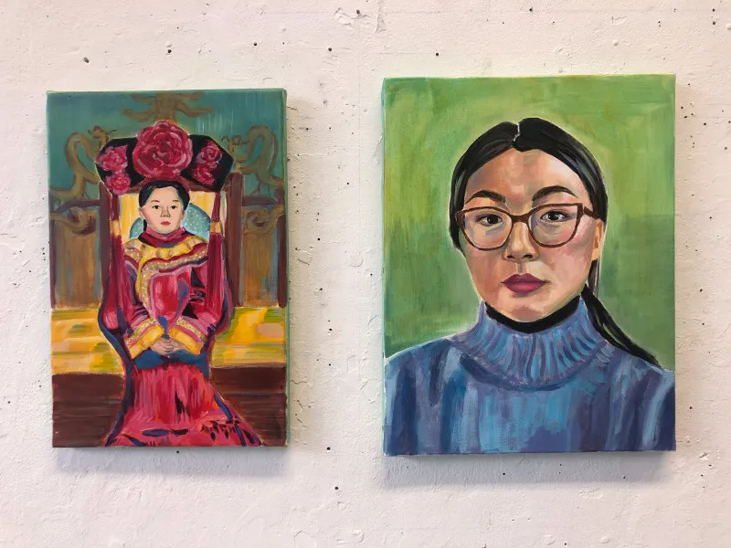 Two paintings by Klara Lou